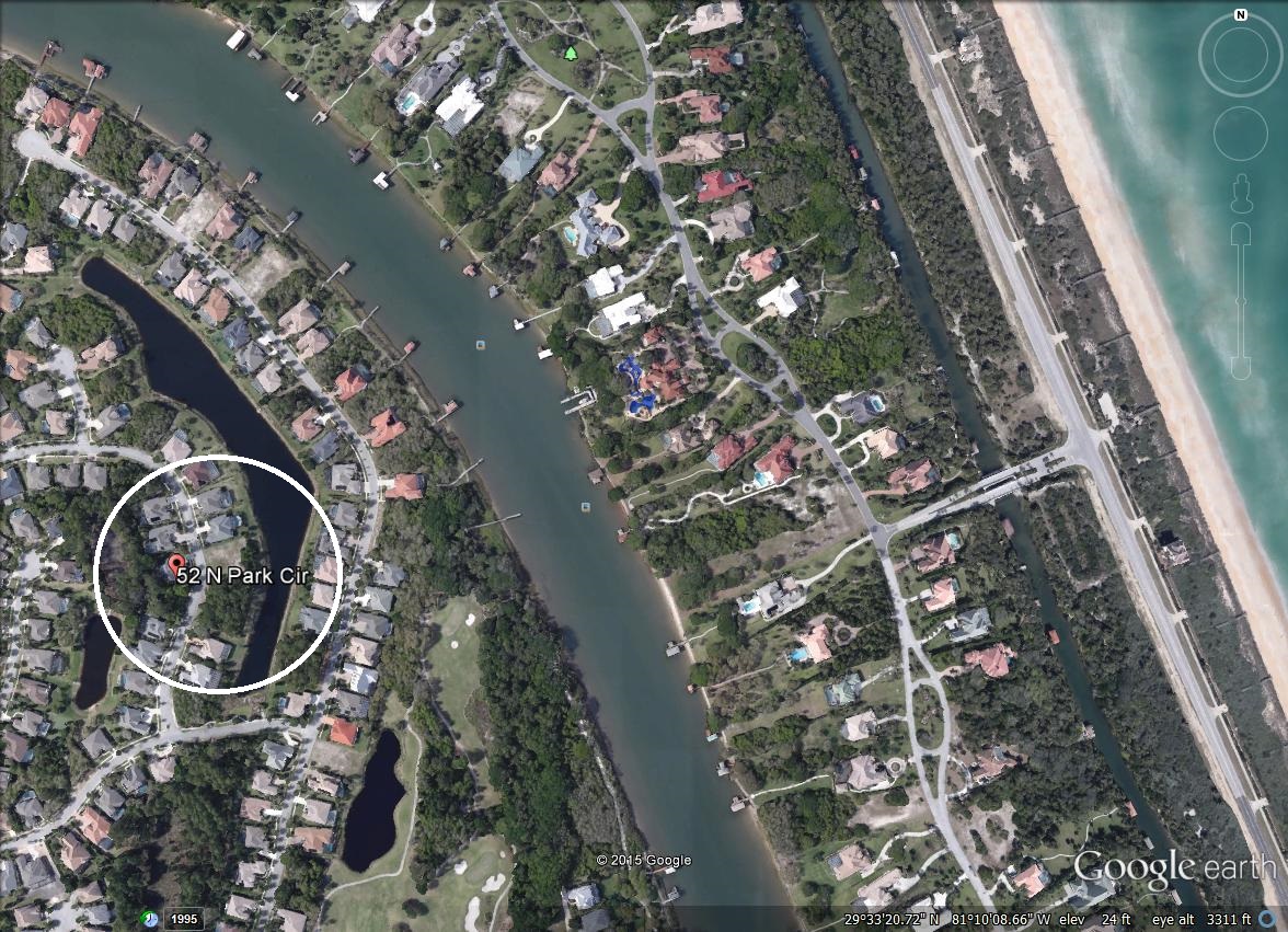 52 North Park Circle, Palm Coast, Fla.- Google Earth